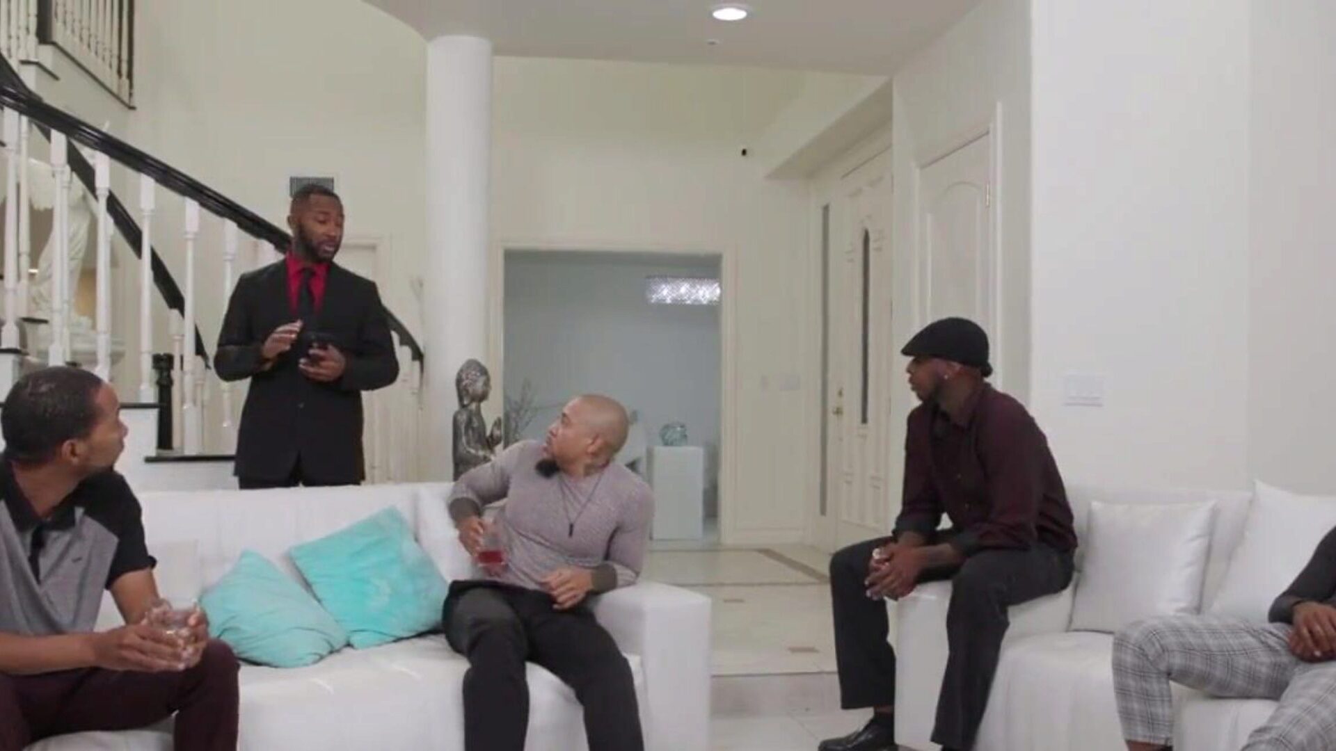 Hazel Moore Does An Anal Gangbang With Big Black Cocks Mr Real is having a collision with all of the managers of his strip pubs Hazel is working as a hostess bringing appetizers and guzzles to the males Today she gives them greater amount than just drinks